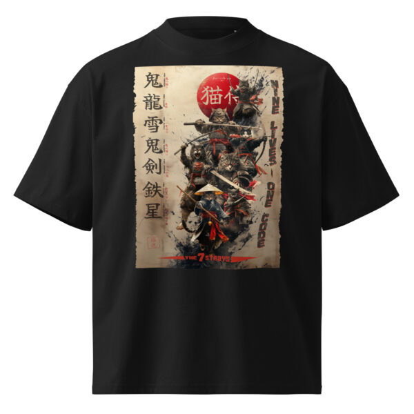 Oversized Unisex Bio-T-Shirt mit breitem Kragen — Bekleidung | Purrshido